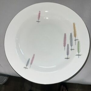 2 WINTERLING Bavaria WHEAT feathers MCM mid century modern Soup bowls